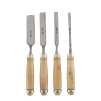 Набор стамесок с деревянной рукояткой, 4 предмета, "MAXIMUM" MX 15043 (2965)